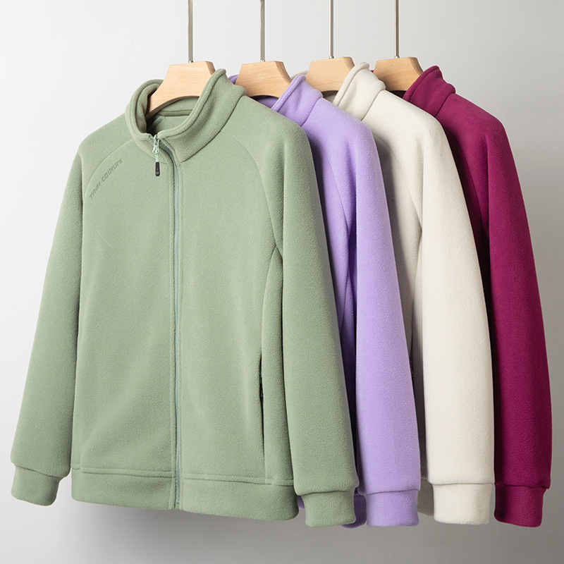 Middle-aged and Elderly Polar Fleece Coat for Men and Women Spring and Autumn Warm Fleece Clothes for Parents and Parents Sweater Collar Cardigan Jacket Middle-aged and Elderly Polar Fleece Coat for Men and Women Spring and Autumn Warm Fleece Clothes for Parents and Parents Sweater Collar Cardigan Jacket