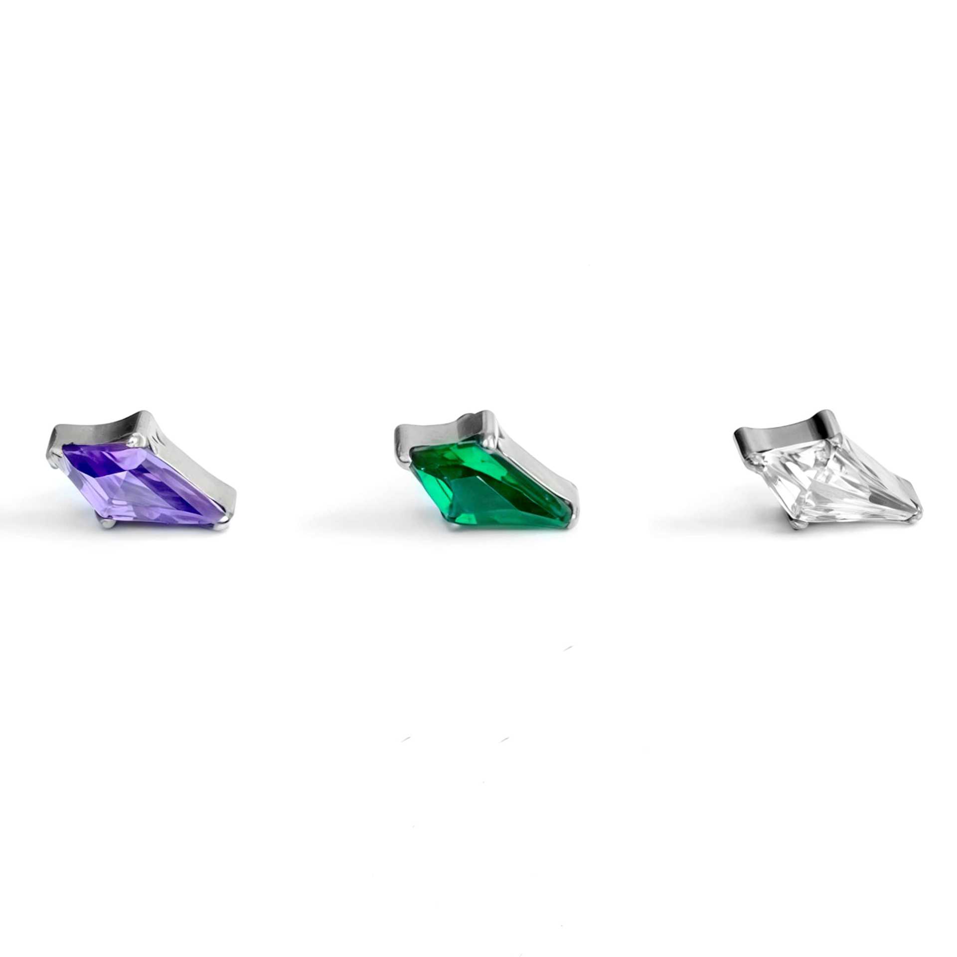 Labret piercing jewelry detail image