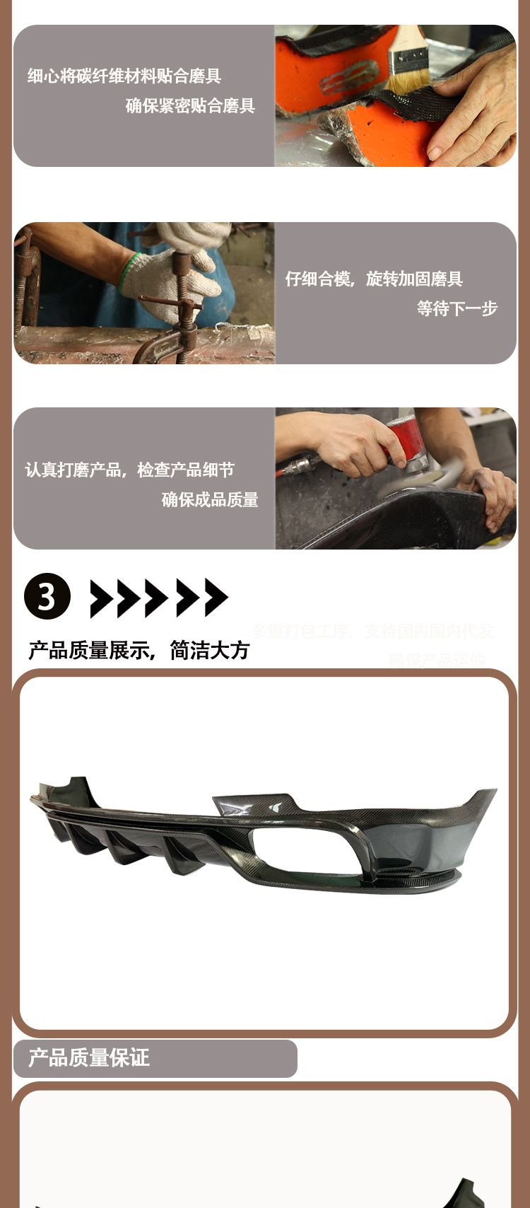 Suitable for Porsche Macan 95B carbon fiber rear lip tail lip rear spoiler IN 2020-IN