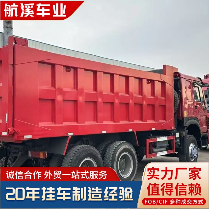 Exported Used Howo Dump Truck, Eight-Wheel Truck, Engineering Dump Truck, 430 Horsepower, 6X4 Transport Truck, 8X4