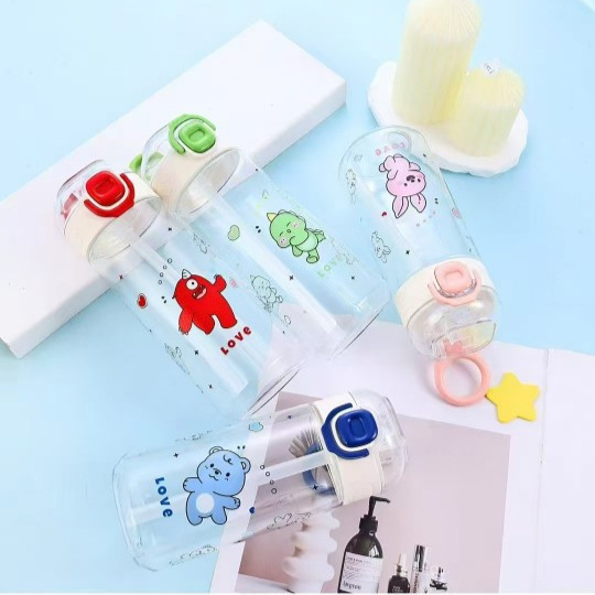 Sinbei transfronterizo tendencia de plástico de niñas tazas de agua portátiles para niños 800ml tazas de capacidad de la escuela de estudiantes hervidas