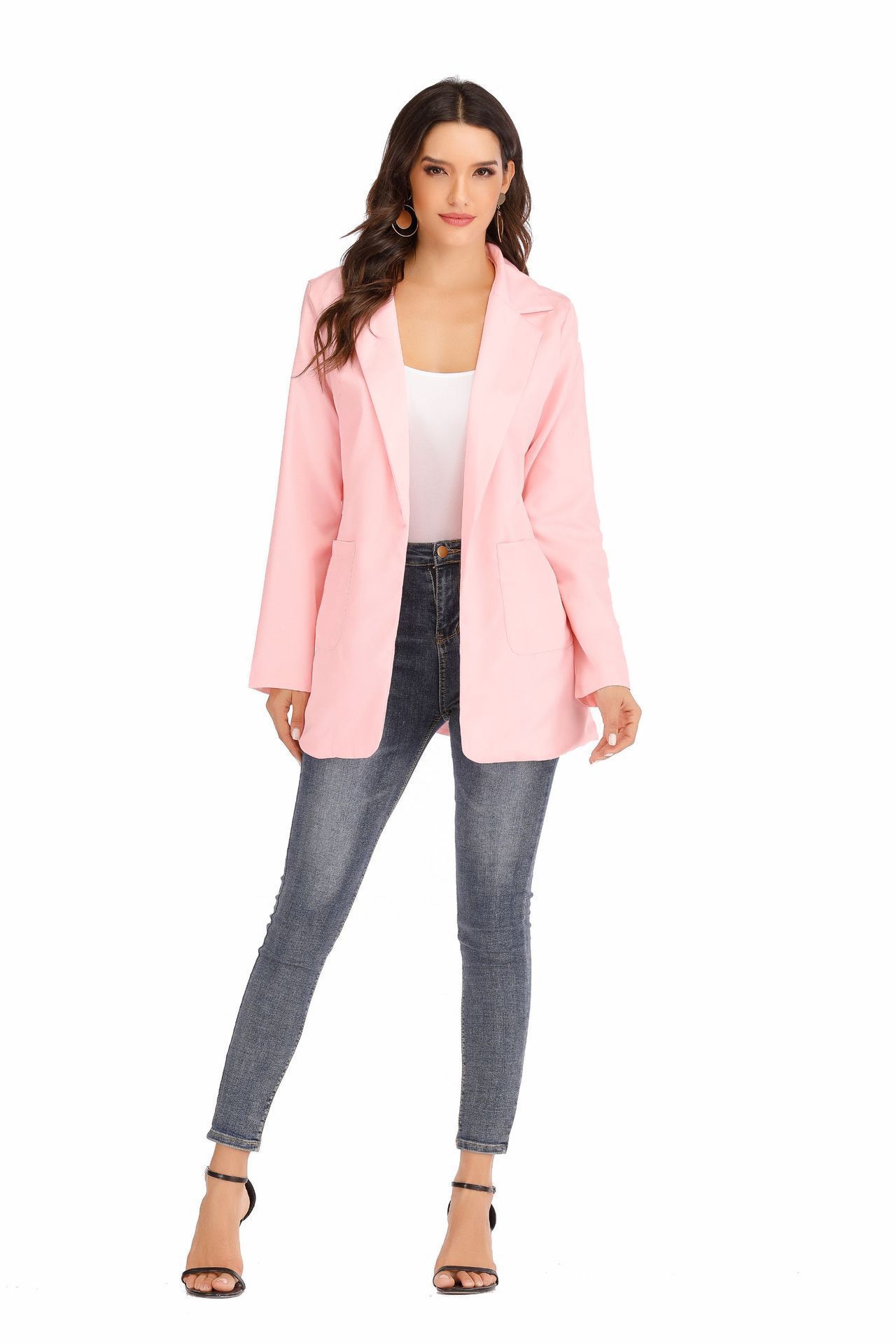 Blazer donna slim fit giacca elegante alla moda per il lavoro_voghion.com