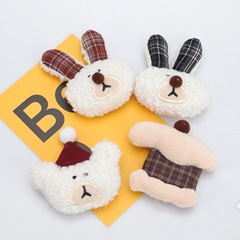 新商品の日韓のかわいいぬいぐるみのウサギの義烏のアクセサリはdiyの部品を包んで靴の靴下の補助材料を飾ります。