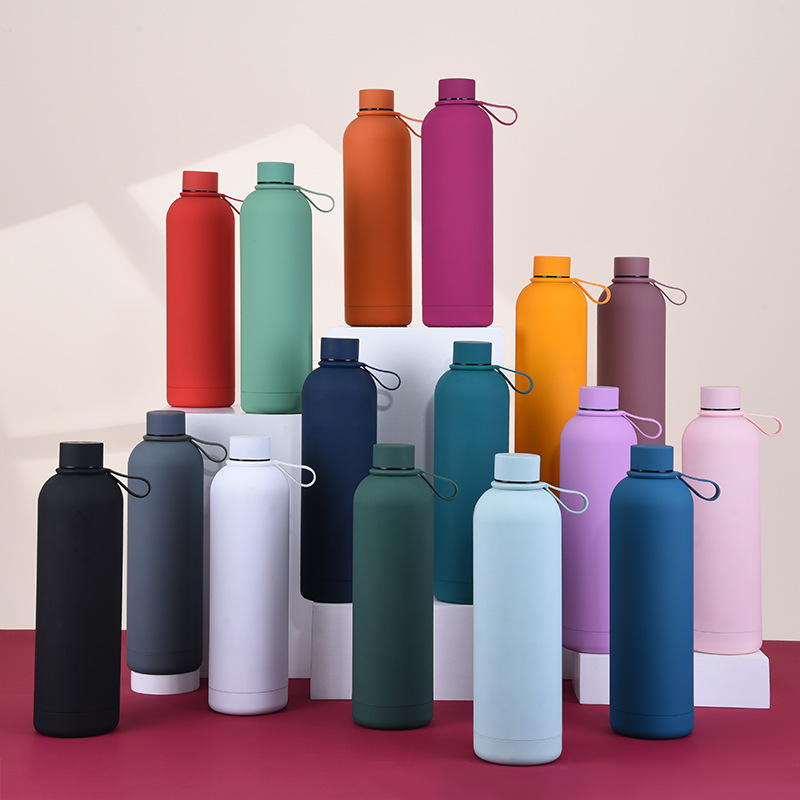 Casual Vacation Solid Color Stainless Steel Water Bottles 1 Piece display picture 4