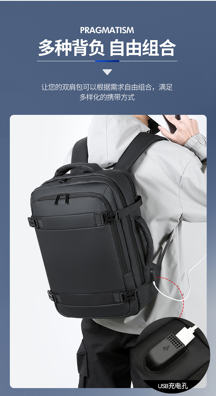New cross-border Korean version men's backpacks, large-capacity, simple commuting computer bags for foreign trade, and school bags for junior and senior high school students Application Scenario