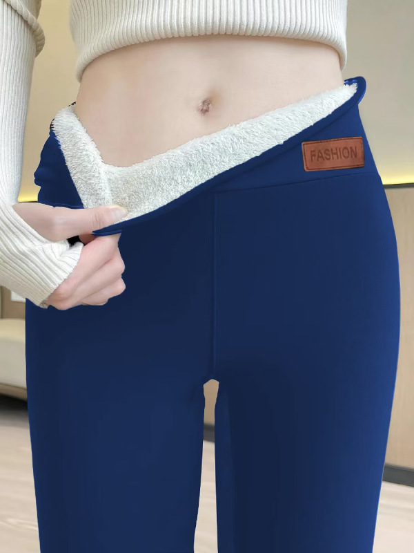 越境temu人気スポット秋冬ラムベルベット厚みのあるベルベットタイトウォームパンツストレッチレギンス大きいサイズ|undefined