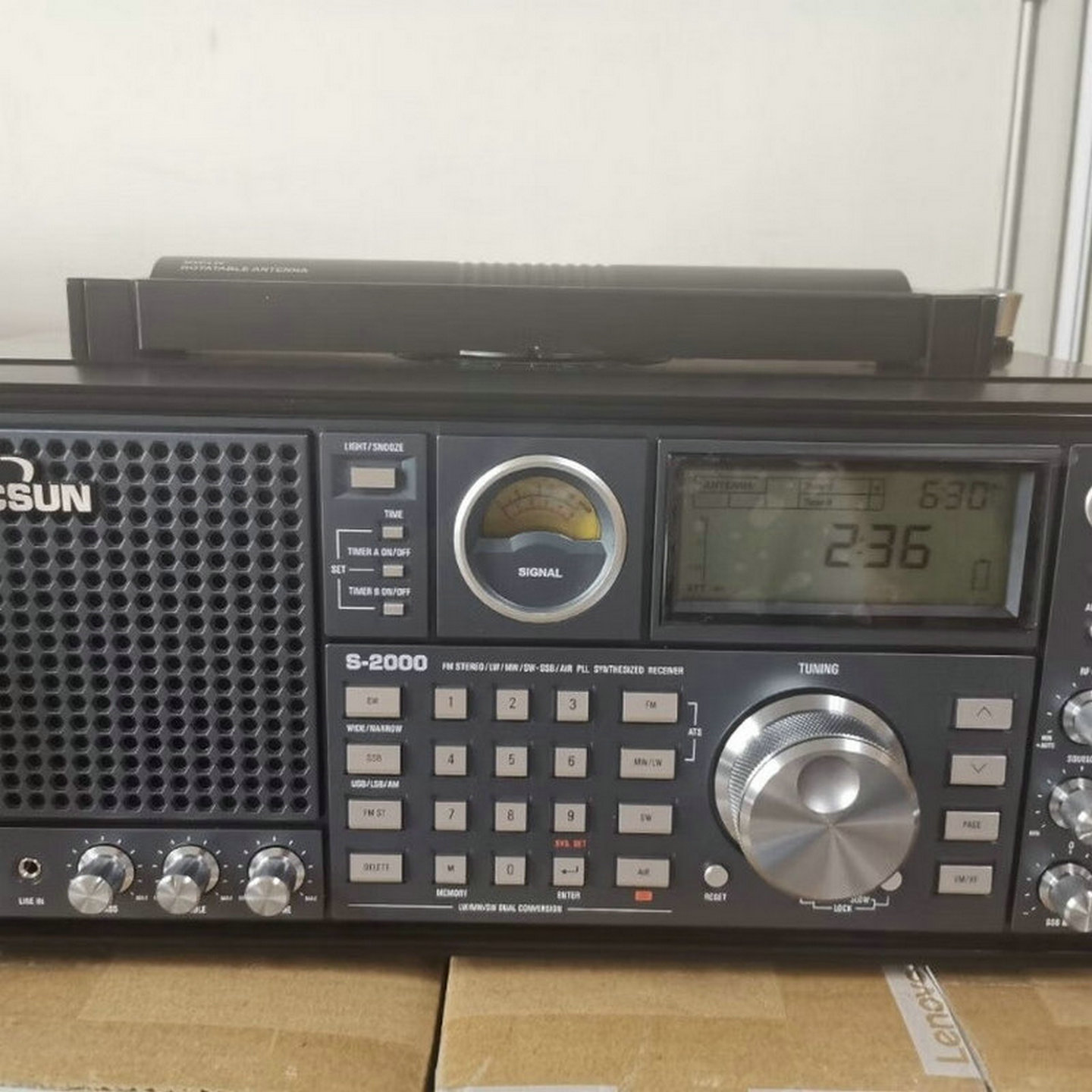 Radio Receptora de Banda Completa S-2000 S-2200 con Altavoces Incorporados y Sonido Estéreo