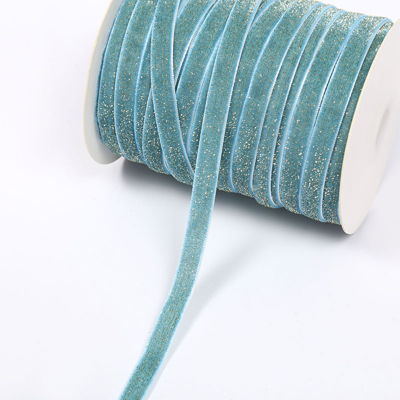 Golden Star Point clip de cinturón de terciopelo de seda dorada de terciopelo de una sola cara accesorios de ropa de una sola cara cinta decorativa pequeña orden se puede arreglar