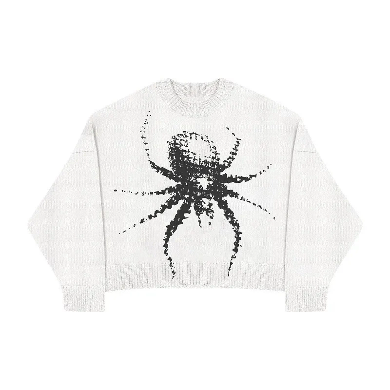 Свитер ZSIIBO oversize вязанный, demi-season круглый ворот, длинный рукав, европейский стиль