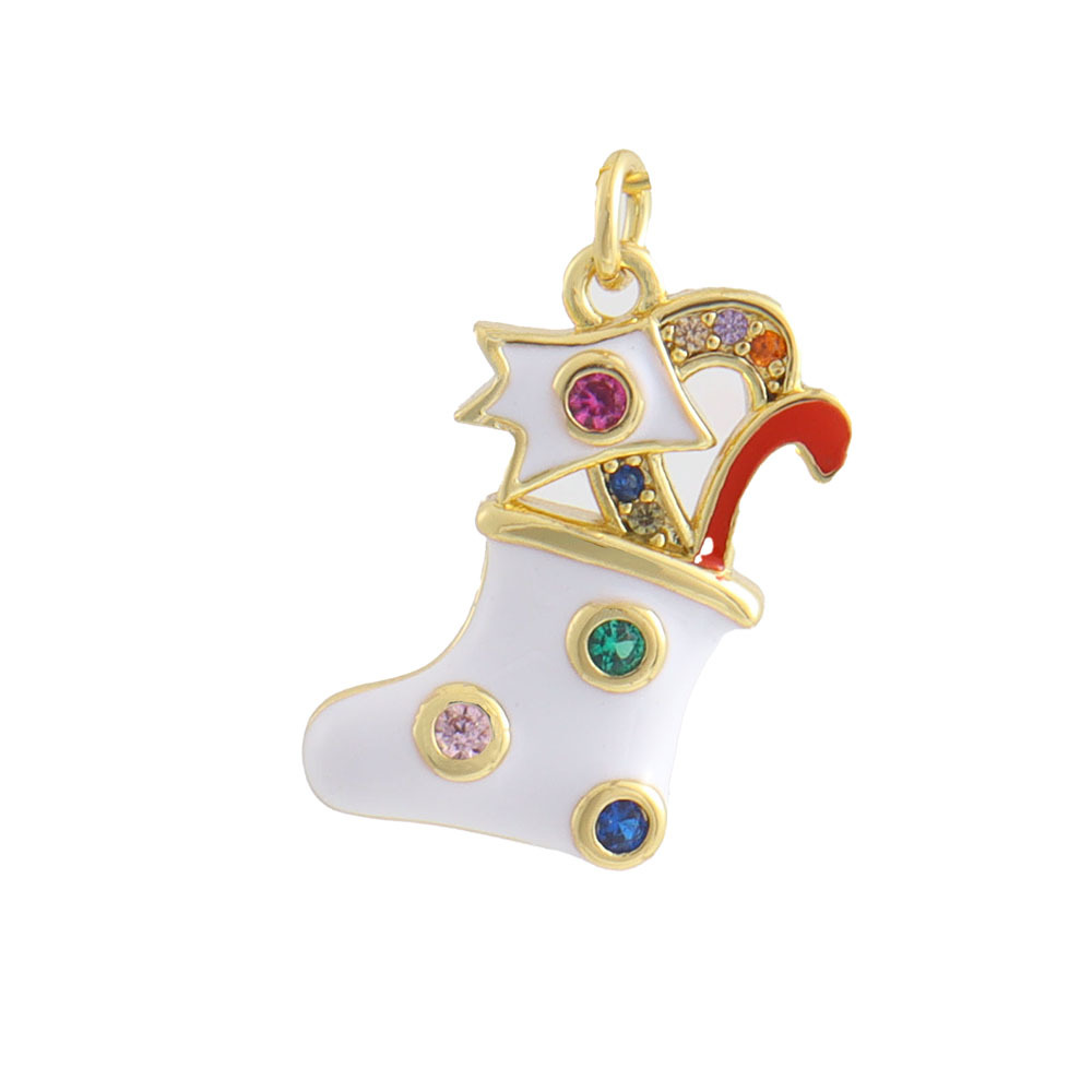3g Weight Pendant Jewelry Making Type 15 * 22mm Jewelry Making Size Zircon Inlay Material DIY Jewelry Accessories Classification 1 Piece Quantity Copper Material Christmas Festival Christmas Tree, Bell, Snowflake Pattern Inlay Design IG Style Style 1 Piece 15 * 22mm Copper Zircon Christmas Tree Bell Snowflake Pendant 19