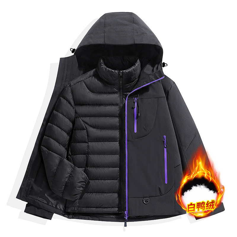 品牌冲锋衣女潮牌夹克男2025新款户外软壳徒步登山防风防雨外套女|undefined