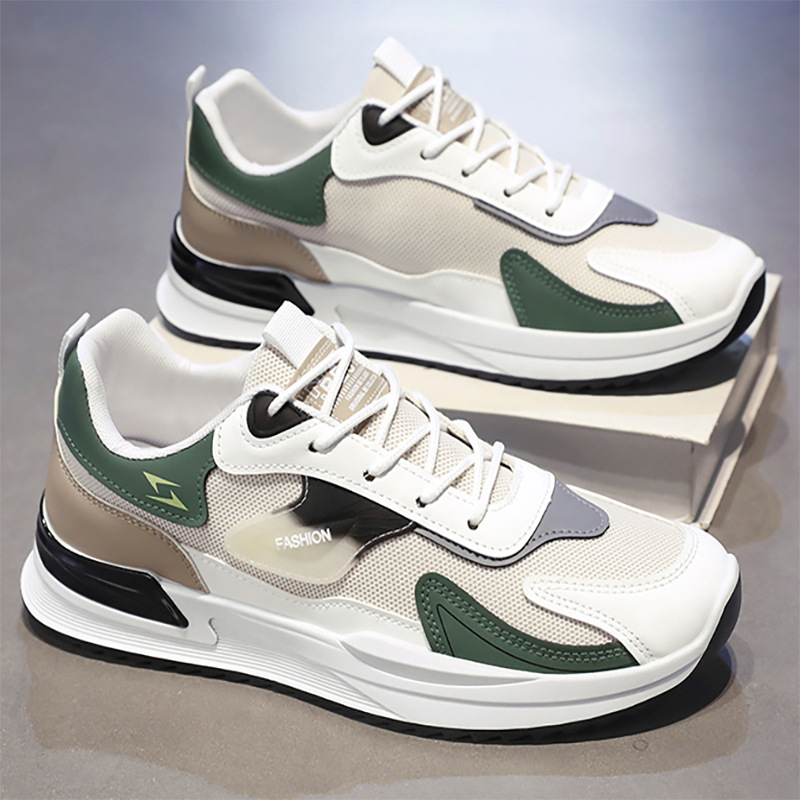 Agag zapatos de hombre primavera 2025 nuevos zapatos de malla transpirables zapatos de papá zapatos deportivos casuales de hombre zapatos de carrera juveniles