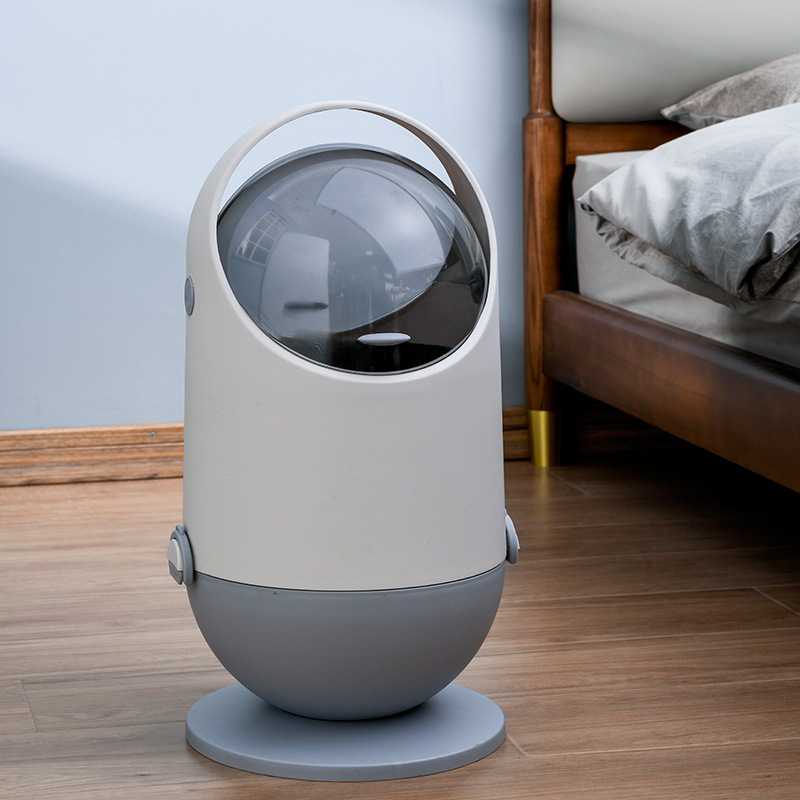 Garbage Bin Household Light Luxury Creative Bathroom Kitchen Lid Garbage Bin Living Room Sanitary Tissue Toilet Storage Basket