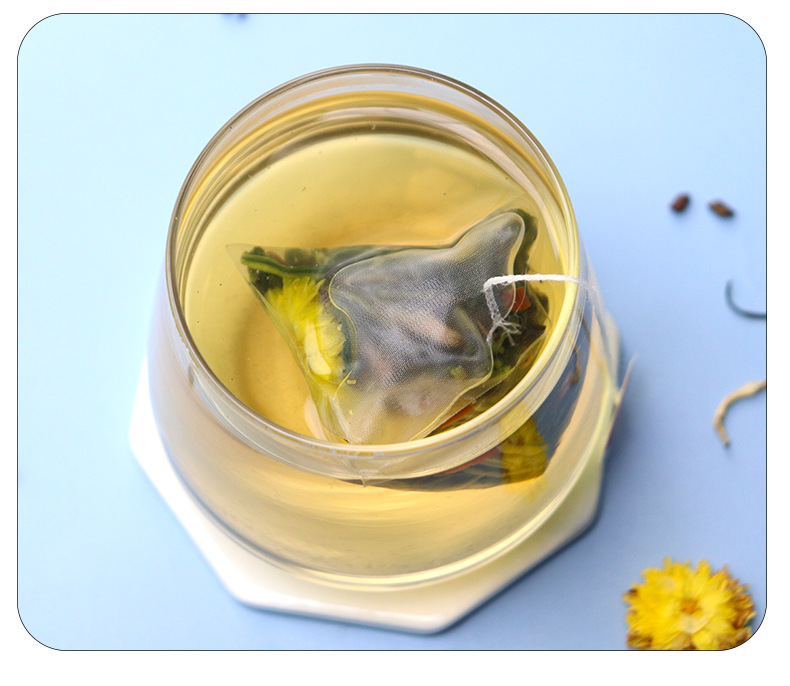 Triangle Bag Herbal Tea Blend Honeysuckle Goji Chrysanthemum Peach Oolong Wellness Flower Tea 100g key features