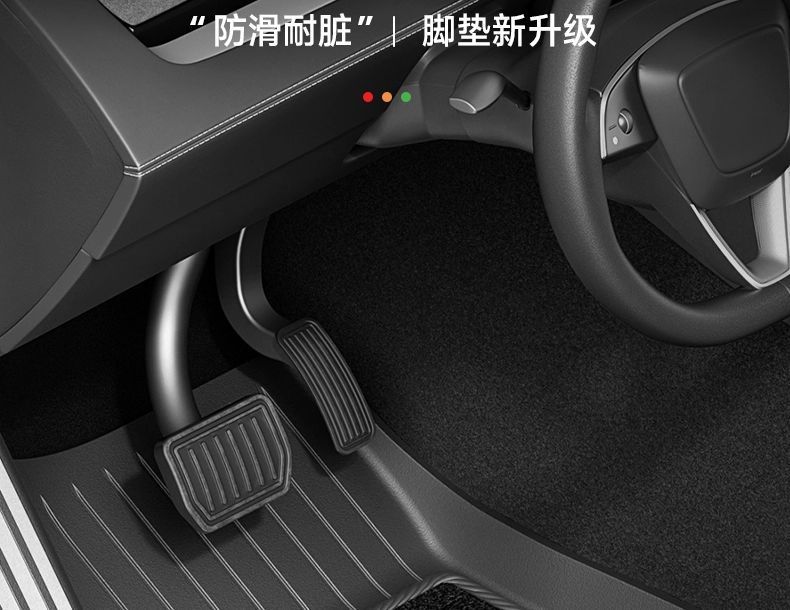[Cross-border exclusive] Suitable for Model YL, full set of floor mats for the entire car, including front and rear trunk mats and storage bins, made of TPE material