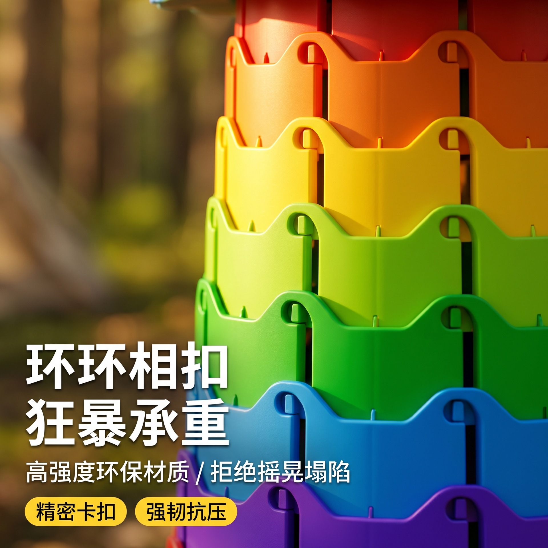 Taburete plegable de plástico portátil ajustable taburete telescópico plegable taburete arco iris taburete plegable taburete hogar taburete plegable image 4