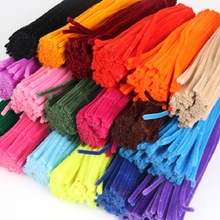 30/50/100pcs Multicolour Chenille Stems Pipe Cleaners跨境专