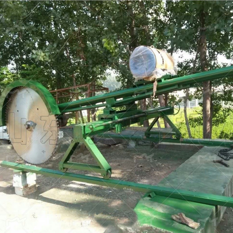 简易石材机械 手扶式锯石机 锯片SF-1200石料石块切割机 移动方便