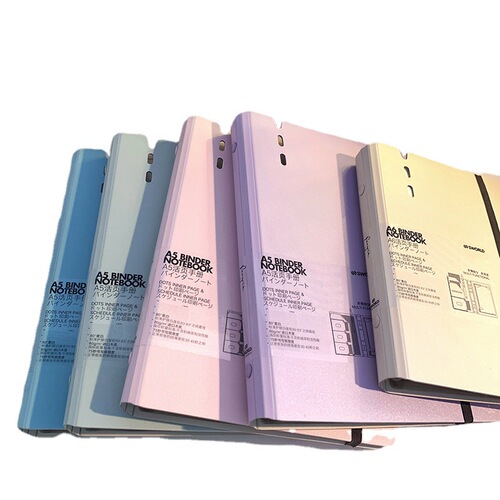 Notebook postgraduate entrance examination does not hurt the hand a5a6 loose-leaf book removable high-value hand ledger notepad solid color simple