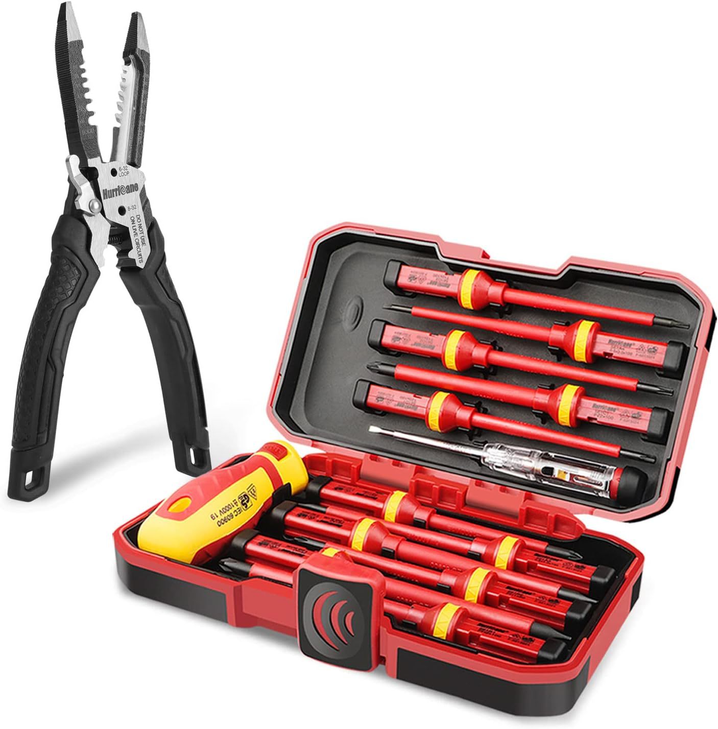 Hurricane Electrician Tools Set - 13 Piece 1000v Insulated E