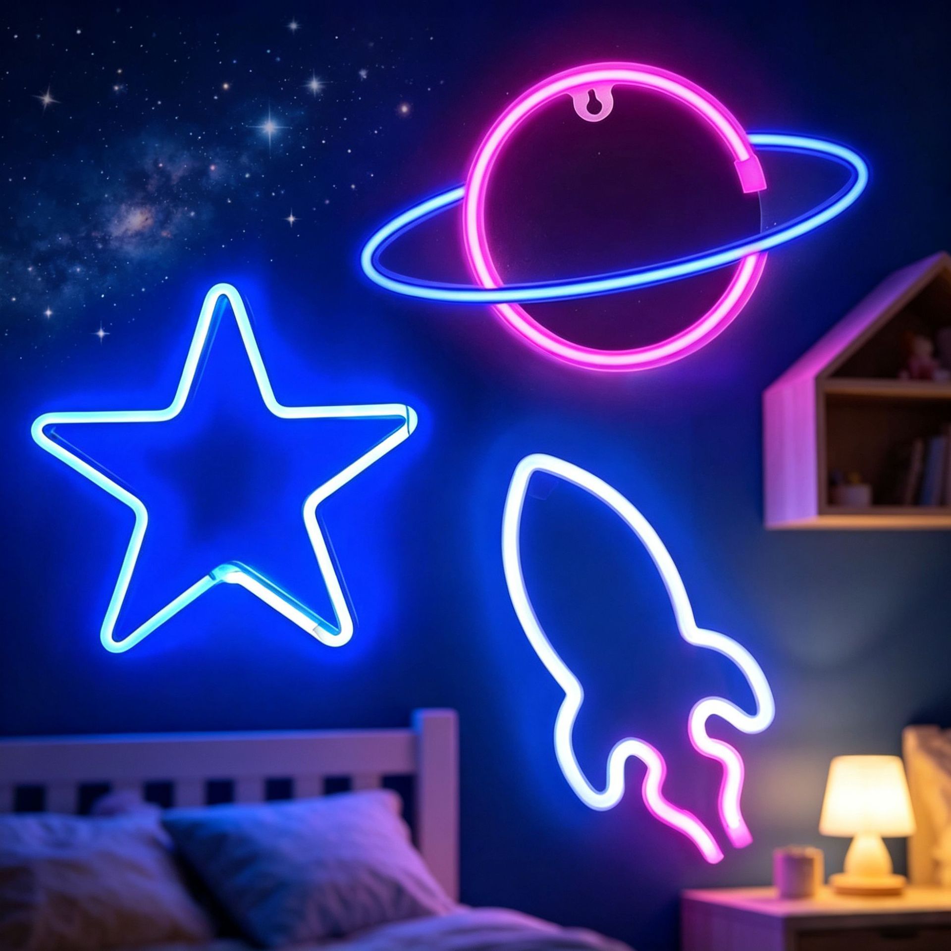 Lámpara de neón LED modelada luz nocturna dormitorio rojo en línea pared decoración lámpara de fiesta de cumpleaños atmósfera lámpara de color