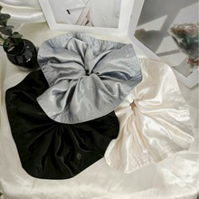 超大号珠光缎面大肠发圈~法式优雅高级感低马尾发绳发饰头花