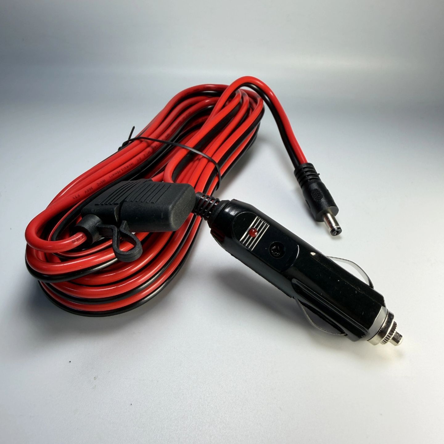Awg Cigarette Lighter Male Sae Plug 12V24V Car Adapter Motorcycle Charging Power Extension Cable 2-Core