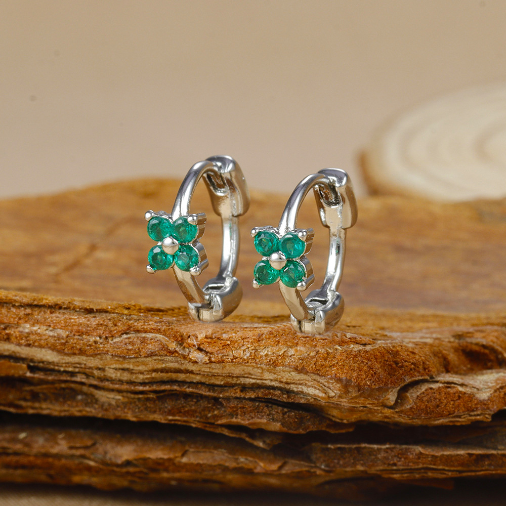 1 Par Elegante Geométrico Gotitas De Agua Enchapado Cobre Circón Pendientes De Gota Aretes display picture 5