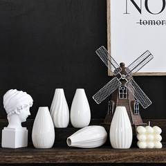 Longli porcelain classic ceramic aromatherapy bottle creative home mini ceramic vase decorative flower pot hydroponic small flower pot