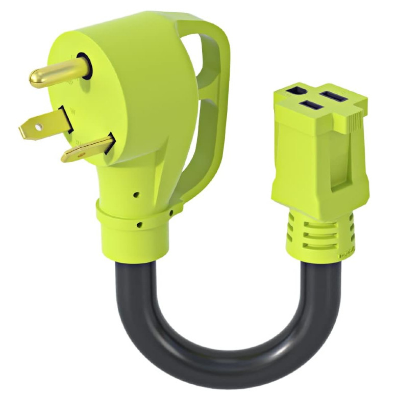 Tt-30P to 5-15R 30 Amp to 15 Amp Rv Adapter for Trailer Camper