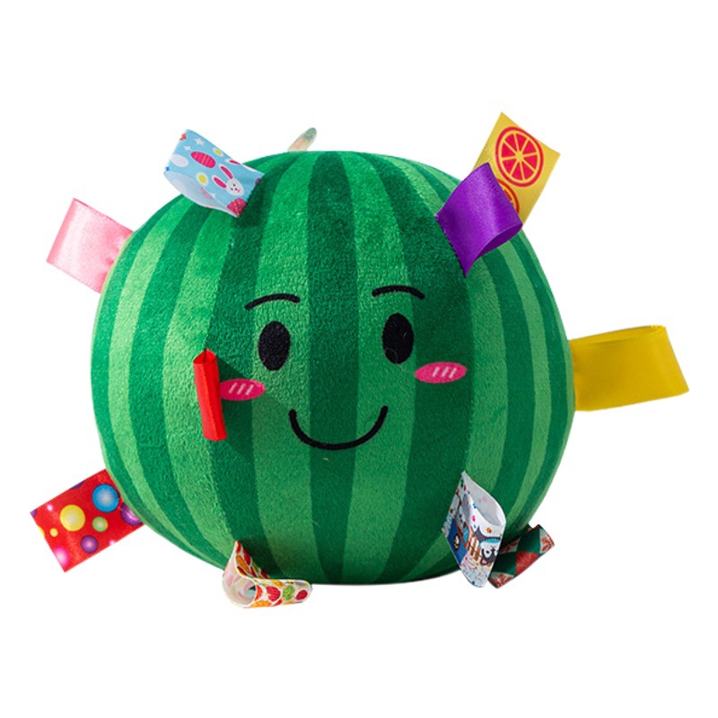 Perro sonido dopamina cinta de viento Bell Ball juguete mascota molar resistente a la mordedura interactivo Wind Bell Sandía Ball suministros