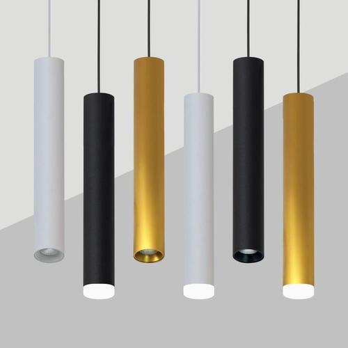 Long tube surface mounted LED restaurant bar front desk chandelier cylindrical tube spotlight bedside chandelier