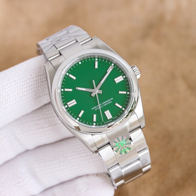 Cross-border foreign trade wholesale oyster watch constant steel belt log automatic mechanical watch business candy color matching lovers watch