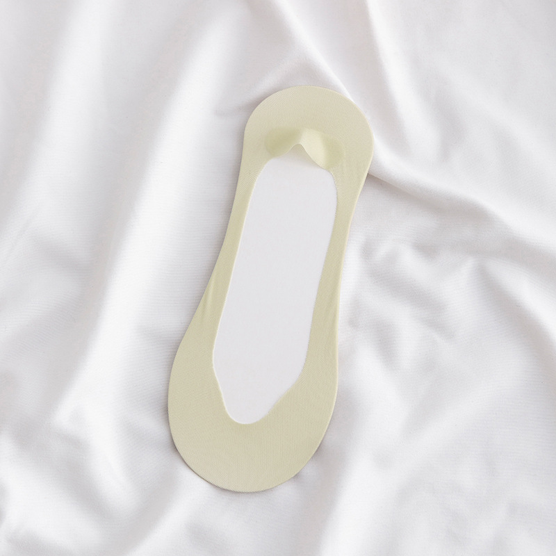 女性用秋用薄手滑り止めボートソックス、浅履き、日本風、脱げにくい、無地綿ソックス、春夏用インビジブルソックス、ショートソックス