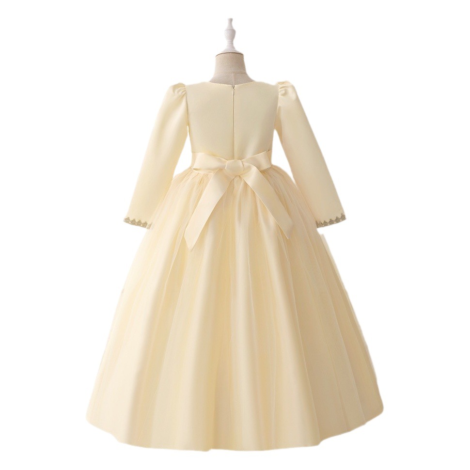 Amazon nuevo vestido de niños de tela forjada vestido de princesa vestido de noche de ropa de cama fabricantes de ropa de cama al por mayor