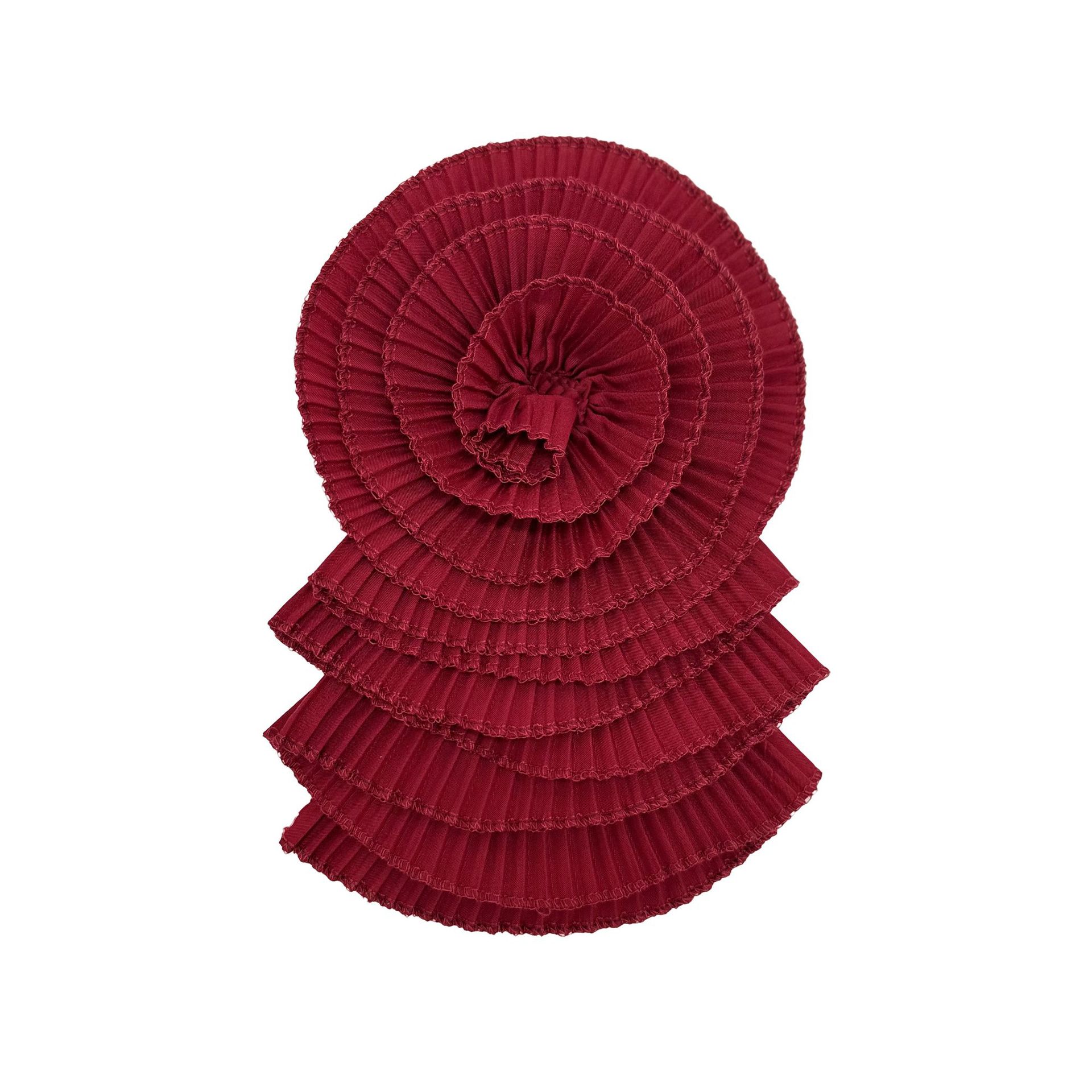 Broche de Flor Plisada Tridimensional de Poliéster para Accesorios de Ropa DIY image 23
