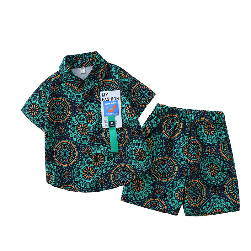 3246 Bebé ropa de verano niño 2023 nuevo guapo moda niños camisa ropa verano manga corta Niño traje image 6