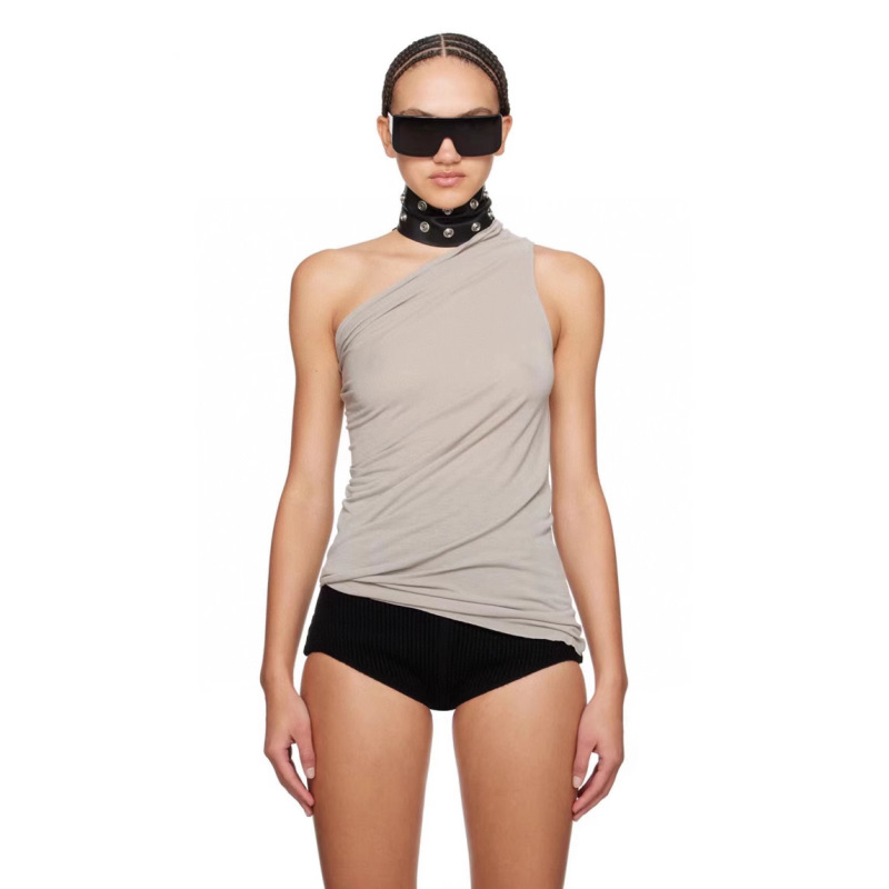 Jcstone Dark Ro Style Paper Man One-Piece Slanted Shoulder Sleeveless Vest Summer Slim High Elastic Top for Women Jcstone Dark Ro Style Paper Man One-Piece Slanted Shoulder Sleeveless Vest Summer Slim High Elastic Top for Women