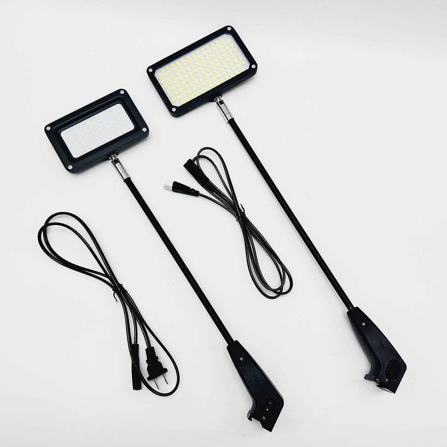 展览会LED快闪店长臂射灯快幕秀拉网射灯八菱柱背板桁架串联灯具