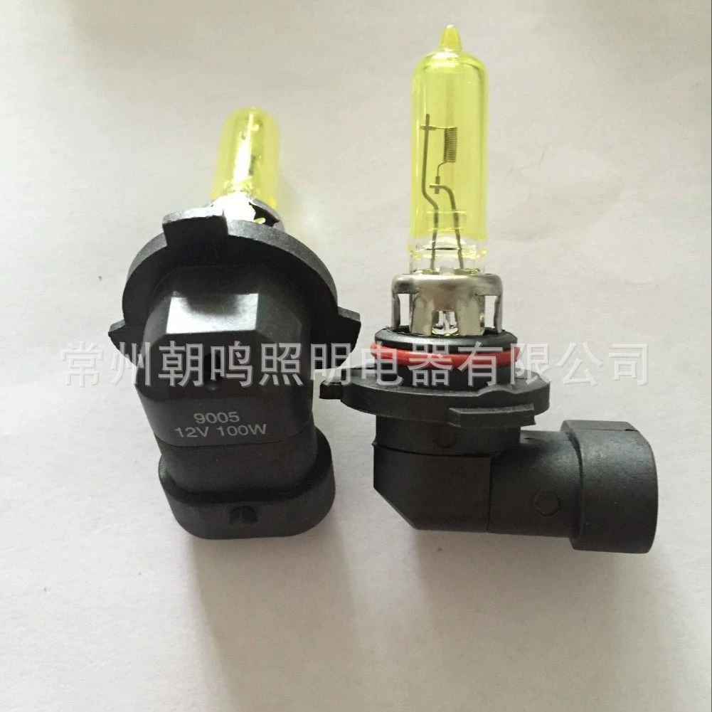 Автомобильная фара "9005 12V100W Golden Light кварцевая ксеноновая галогенная лампа"