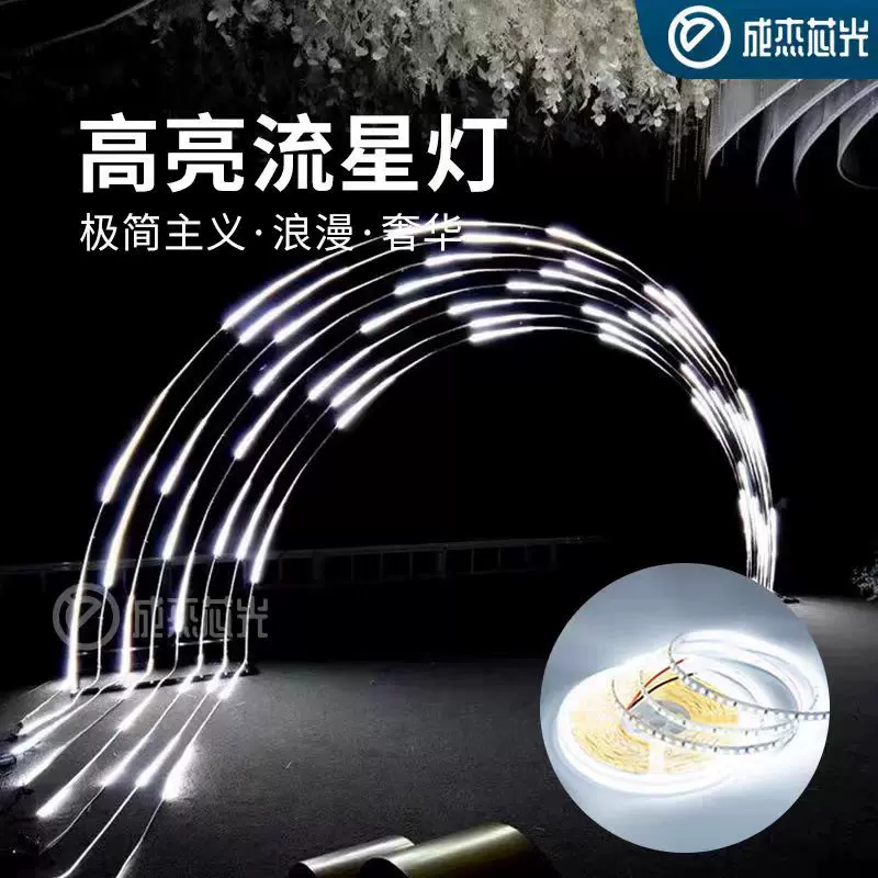 24V条形灯高亮度灯流水跑马追逐灯带婚礼广告招牌流星灯氛围led
