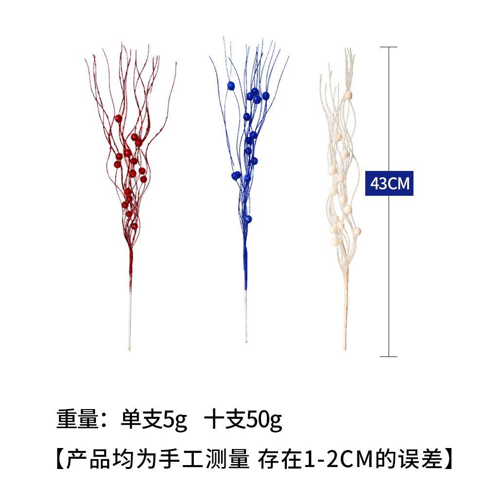 Nuevo Día de la Independencia de los Estados Unidos decoración de oro rosa bola patriótica paquete de sequillas brillantes enchufe de fiesta interior a través de la frontera