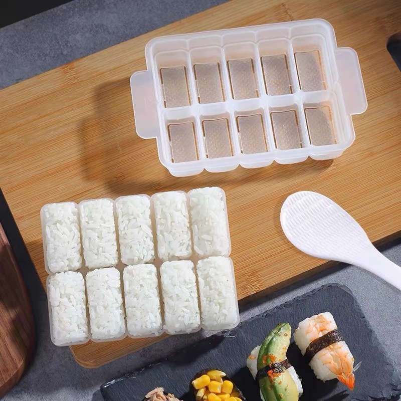 家用十连格军舰寿司模具商用摆摊DIY一体成型紫菜包饭制作工具|undefined