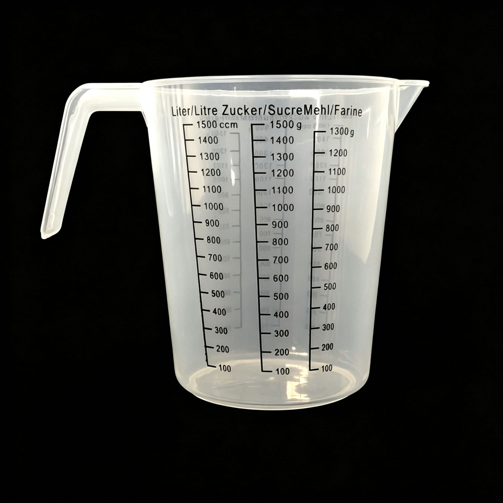 1500ml taza de medición de plástico taza de medición DIY taza de medición PP taza de medición taza de mezcla de pintura