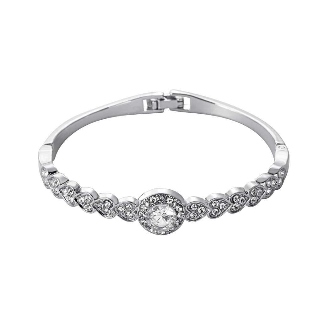Vente En Gros Bijoux Bracelet Coeur Diamant Rétro Nihaojewelry display picture 7