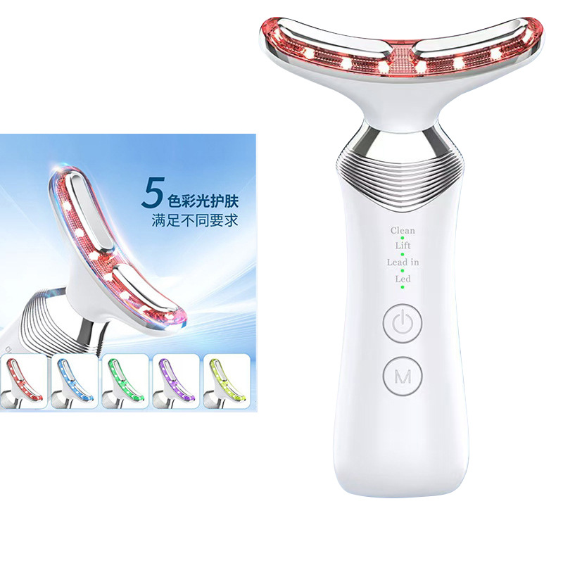 Cross-Border New 5-Color Neck Beauty Instrument, Home Skin Care, Facial Dual-Use Neck Wrinkle Massage Instrument, Neck Beauty Instrument