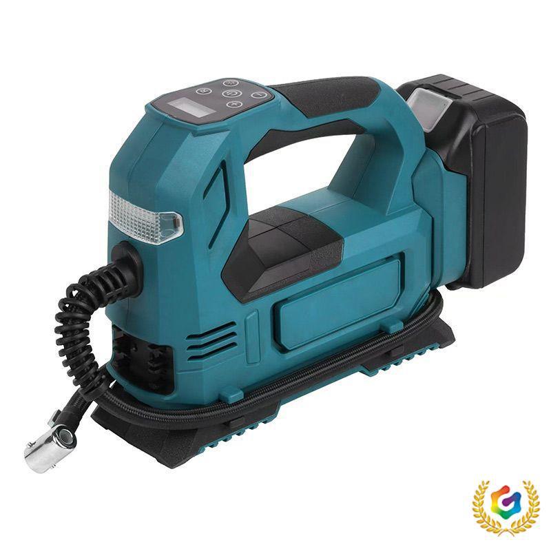 ∴跨境新款21V锂电充气泵手提式无线便携打气泵户外汽车轮胎打气