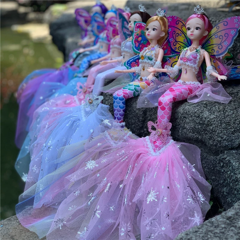 Музыкальная кукла для нарядной игры, игрушка, русалка, подарок на день рождения