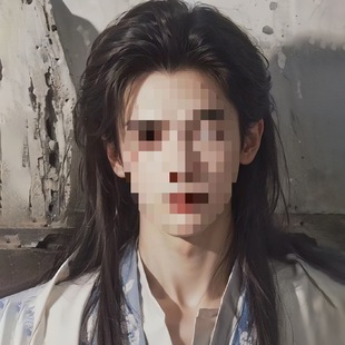 Ancient Costume Wig for Men with Long Hair, Full Headband, Natural Ancient Style Men's Hairstyle, Handsome Cos Boy Han Dynasty Leidezhu