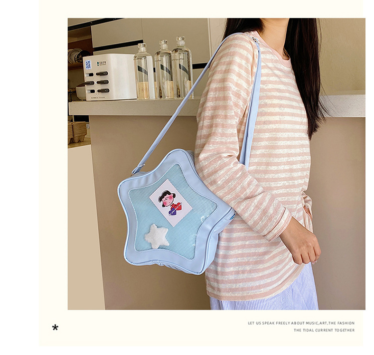 This year's popular color bags, 2025 new star bags, Japanese-style sweet single-shoulder bags, crossbody bags, women's bags, cross-border undefined